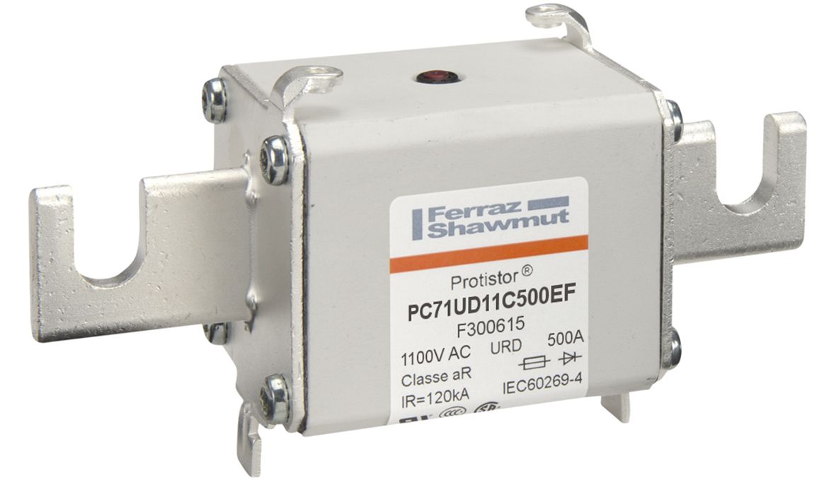 F300615 - Size 71 type EF style notched blade connections 3 aR 500 A 1100VAC